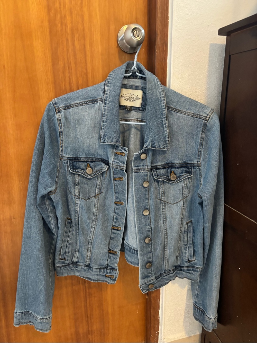 Classic Light Blue Denim Jacket - Womens